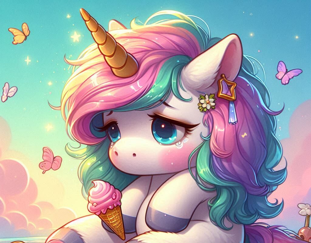 A Sad Unicorn