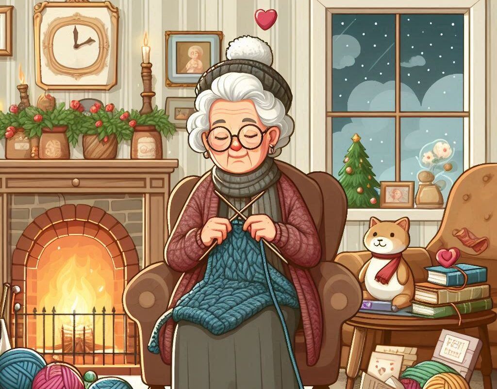 Art of a Granny Knitting