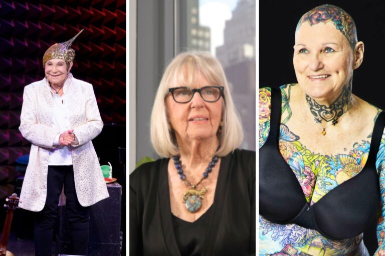Audacious Older Women in Comedy, Law, and Body Art Redefine What It Means to Grow Older