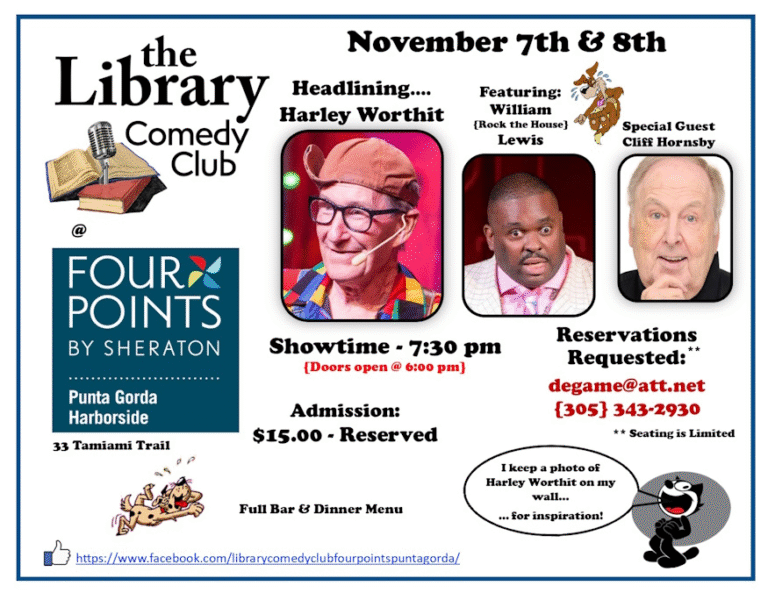Harley Worthit Headlines an All-Star Comedy Night at The Library
