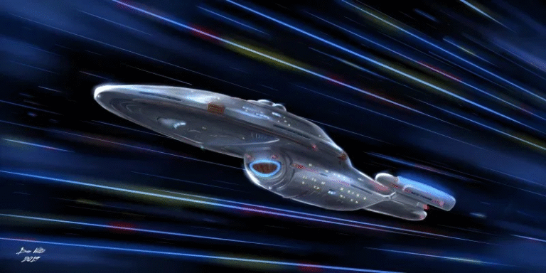 Star Trek Voyager’s Sleek Starship Design Was Unexpectedly Sparked by a 1960s Sci-Fi Comedy
