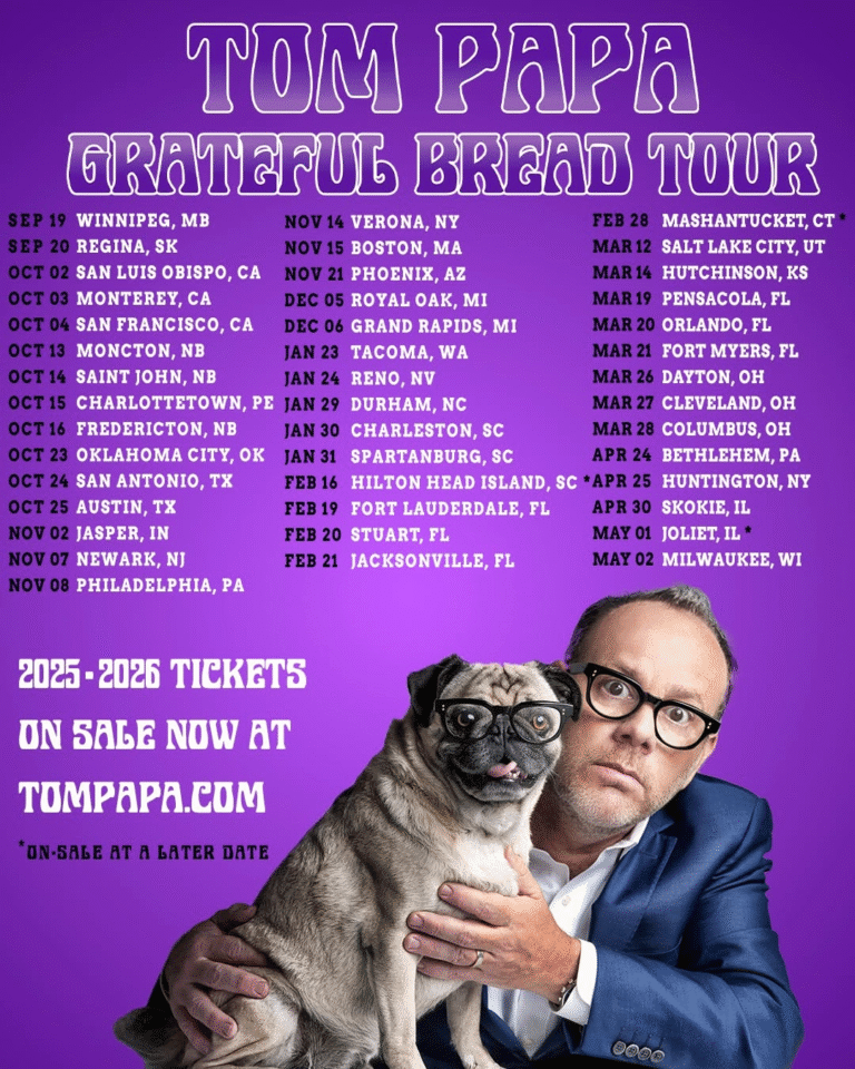 Tom Papa’s Grateful Bread Tour Brings Laughs to Jasper Arts Center This November