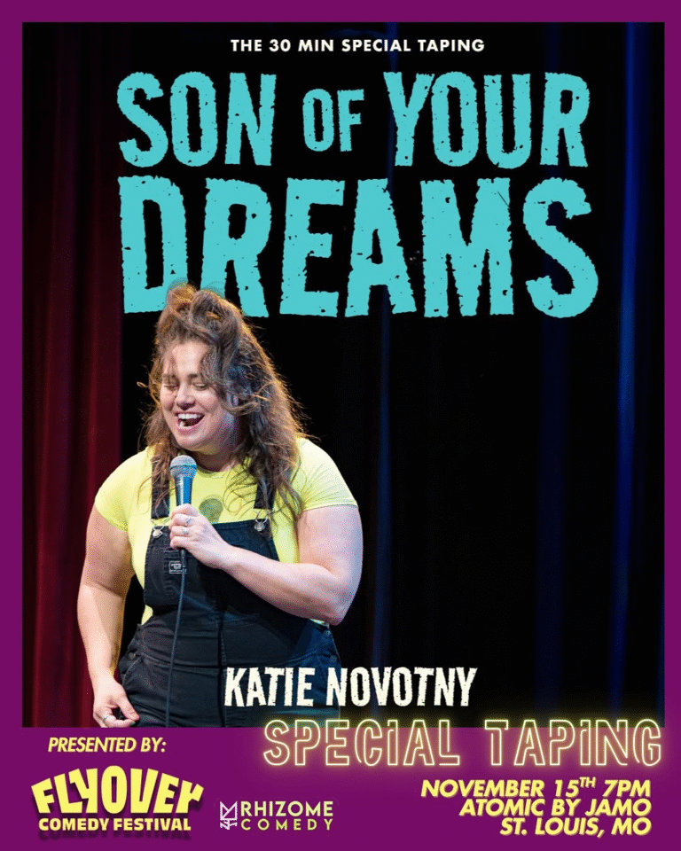 Katie Novotny Brings Her Midwest Humor and Catholic Guilt to Her First Comedy Special Son Of Your Dreams